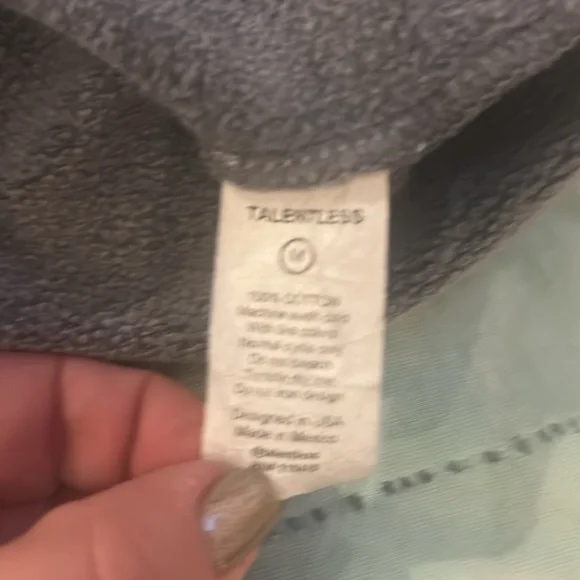 Talentless Teal Unisex Hoodie size M - Picture 8 of 8